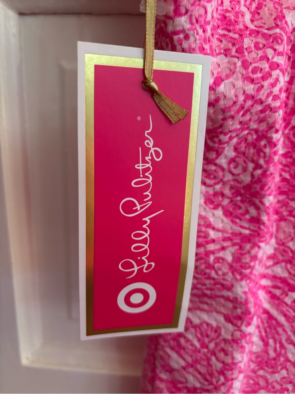 Lilly Pulitzer Target hot pink shift dress. NWT from 2015 collection. Size 6. - Picture 5 of 6